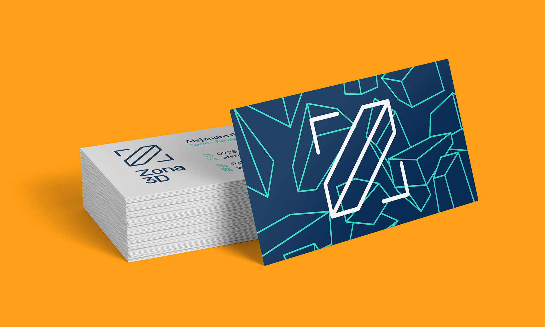 Brand Identity for Zona 3D / Business cards