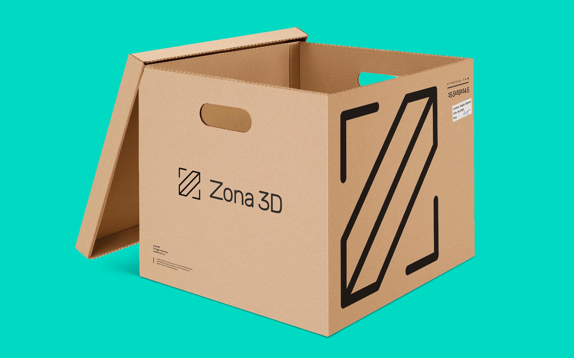 Brand Identity for Zona 3D / Applications